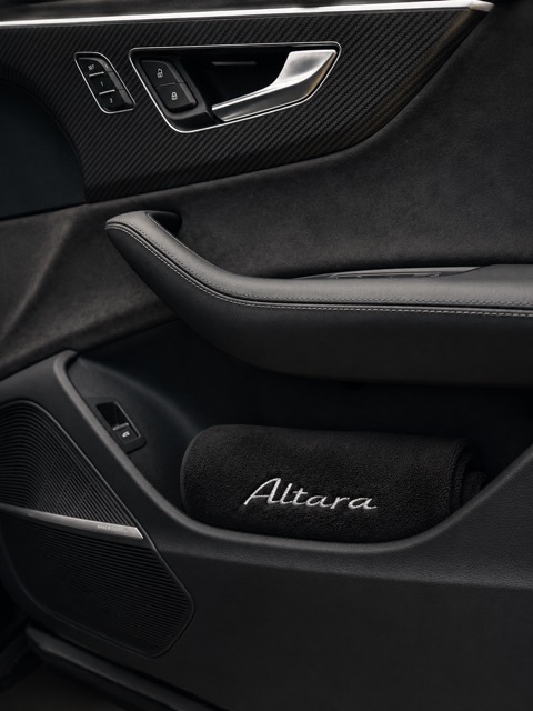 Altara seat cover installed in vehicle interior